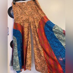 Earthbound flowy festival pants size M